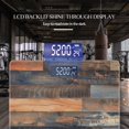 thumbnail image 3 of Bathroom Scale, Highly Accurate Digital Body Scale,Precisely Measures Weight up to 400 lbs-Wall Made Of Reclaimed Wood With Different Shades And Textures, 3 of 4