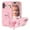 Pink, variant on For IPhone 16 Pro Max Case Cartoon Penguin Baby Stand EVA Environmental Protection Anti Fall Phone Protective Cover,Purple,For iPhone 16 Pro Max