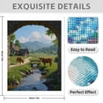 thumbnail image 3 of Diamond Art Kit for Adults, Countryside Serenity Pastoral Scene Diamond Painting for Adults Beginners, DIY Diamond Art Painting Kits, 5D Diamond Painting Crafts for Home Decor 12x16 Frameless, 3 of 7