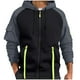 thumbnail image 2 of pstuiky Camisas casuales de manga larga para hombre, Blusa/camiseta informal de manga larga con capucha y bolsillo con cremallera para hombre, color liso camisetas de hombre s, 2 of 4