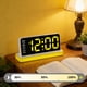 thumbnail image 4 of Reloj de pared digital con gran pantalla LED | Despertador con calendario y temperatura | Brillo ajustable para dormitorio, oficina y sala de estar, 4 of 6