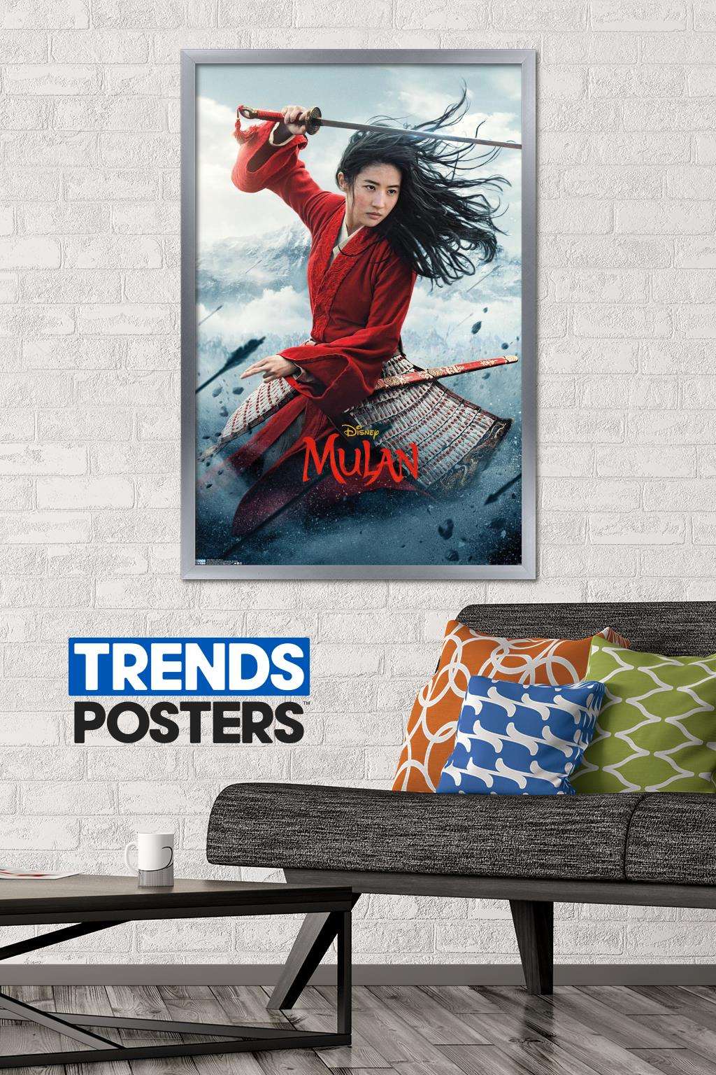Disney Mulan - One Sheet Wall Poster, 22.375" x 34", Framed