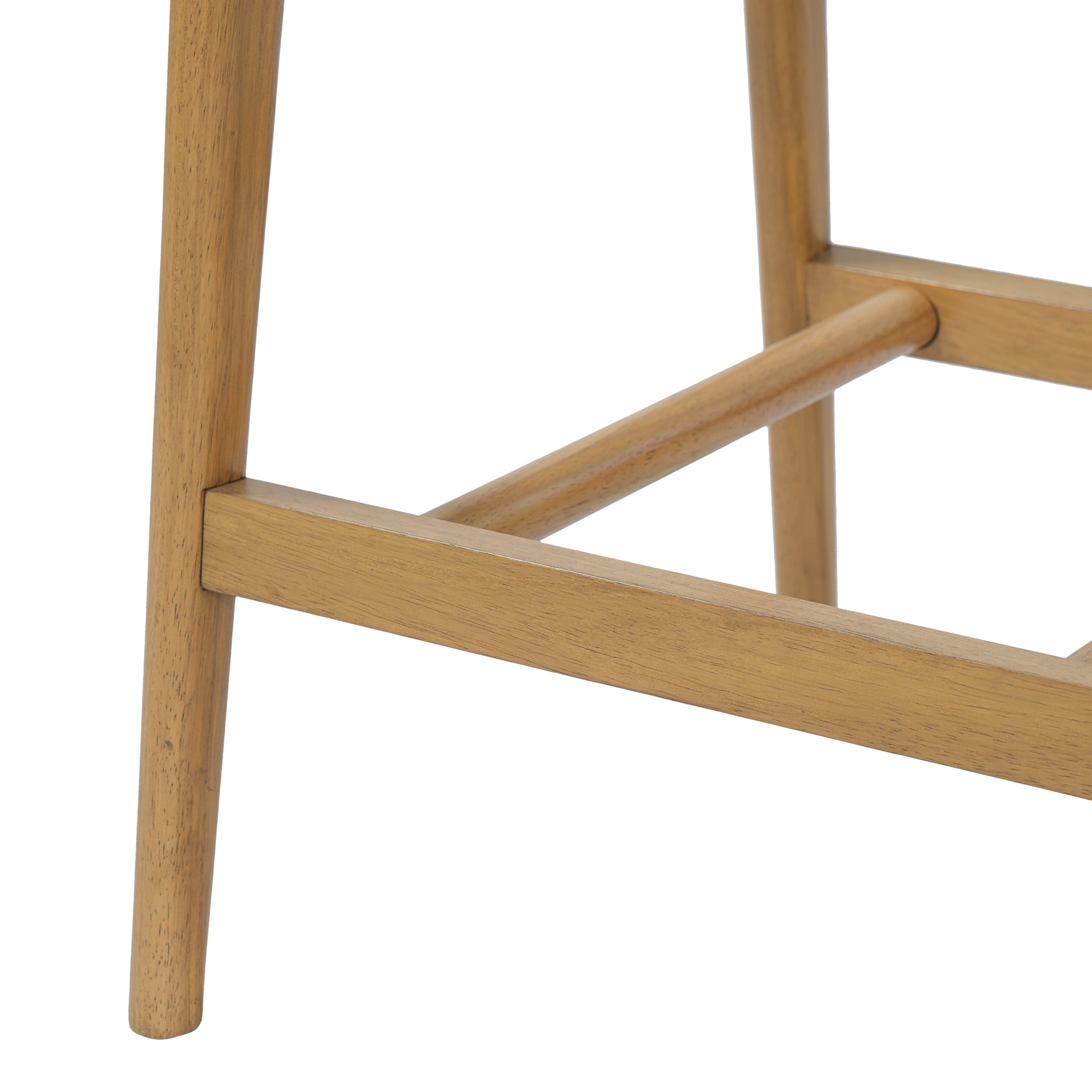 Christopher Knight Home Retro Fabric Upholstered Counter Height Bar Stools, Natural+Beige, Set of 2