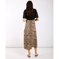 thumbnail image 6 of Animal Satin Mix Flutter Sleeve Midi Dress, 6 of 8