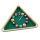 thumbnail image 1 of Reloj de pared triangular con bola de billar, funciona con pilas, silencioso, sin tictac, para habitación de invitados, comedor, instalación sencilla, 1 of 9