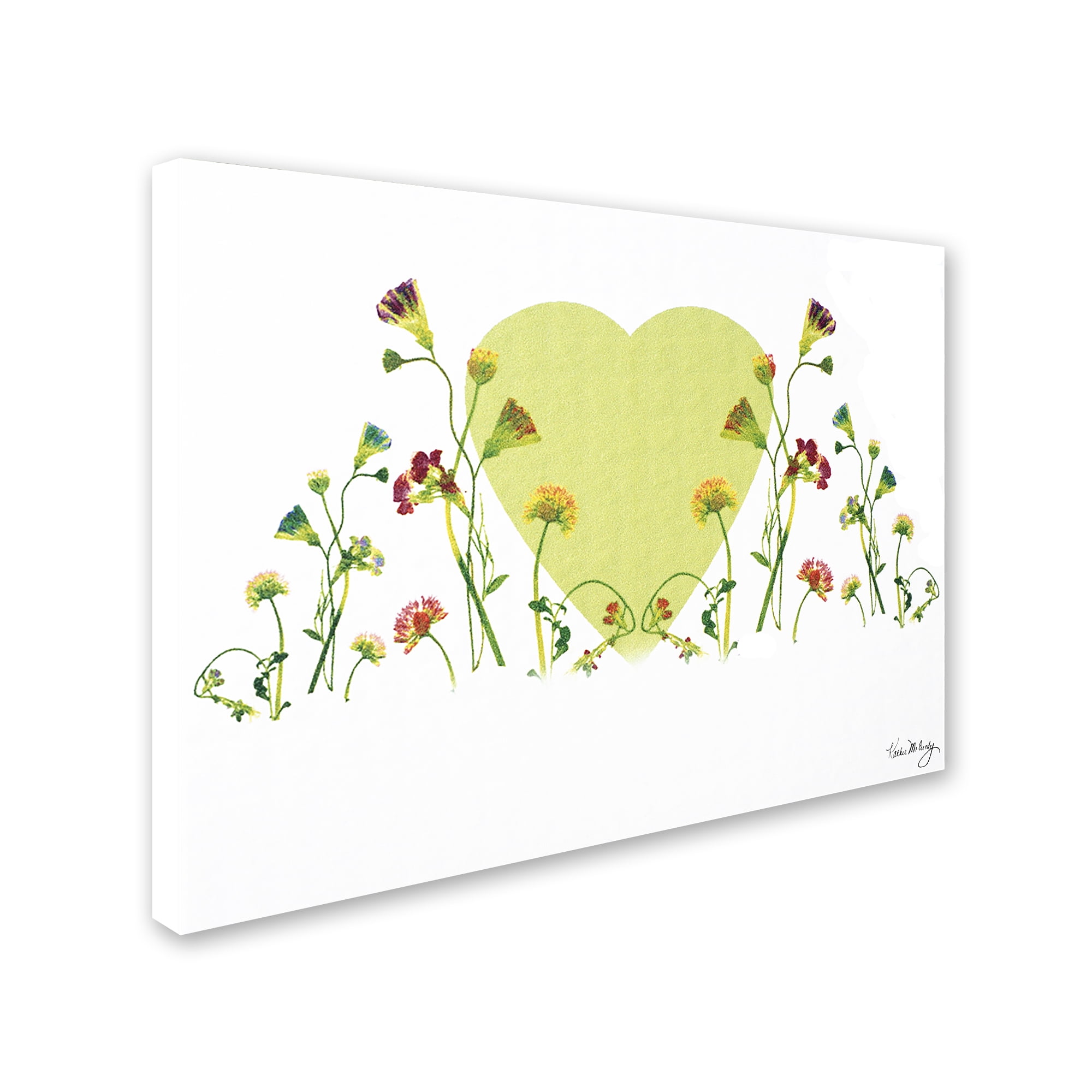 Trademark Global Kathie McCurdy 'The Heart is a Glorious Machine' Canvas Art (KM004-C1824GG)