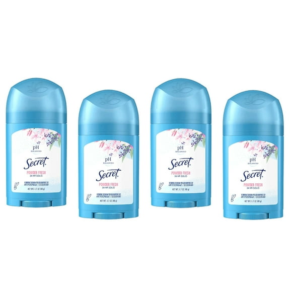 4 Pack - Secret Anti-Perspirant Deodorant Solid Powder Fresh 1.70 oz Each