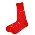 thumbnail image 2 of Polka Night Men's Luxury dress Socks Red (M), 2 of 4