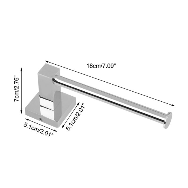 Soporte de papel de rollo Octpeak acero inoxidable Estante Toalla Pared baño