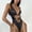 Black, variant on EGNMCR Womens Swimsuits Women's Lady Women Splicing Push-Up Bra Bikini Beach Set Swimsuit Swimwear