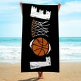 thumbnail image 4 of dinapents 75x150cm Microfiber Beach Towel Set - Printed Square Quick-Dry Towels Sandproof for Vacation Sports, 4 of 8