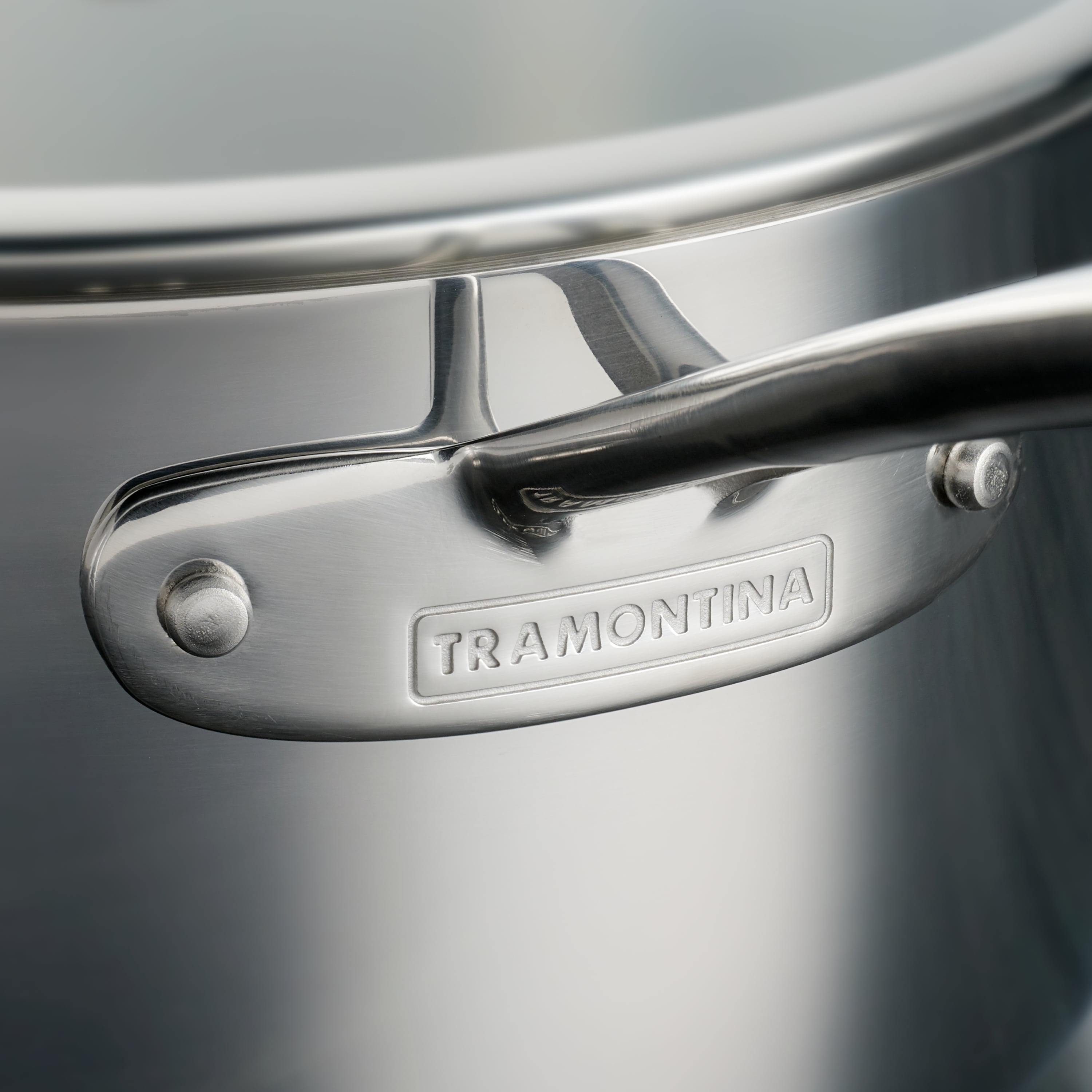 Tramontina 8-Piece Tri-Ply Clad Stainless Steel Cookware Set, with Glass  Lids 