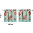 thumbnail image 4 of Kitchen Window Curtains over Sink Pioneer Pink Peel Small Window Treatment White Cafe Short Curtains for Bathroom Tier Drapes 27.5x24inch, 4 of 4