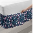 thumbnail image 2 of Bird Bed Skirt, Cartoon Abstract Pattern with Avian Animals and Polka Dots Illustration, Elastic Bedskirt Dust Ruffle Wrap Around for Bedding Decor, 4 Sizes, Multicolor, by Ambesonne, 2 of 2