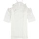 thumbnail image 2 of bar III Vestido acampanado con apliques de encaje para mujer, blanco, pequeño, 2 of 2