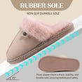 thumbnail image 5 of Ecetana Slippers for Women Memory Foam Fluffy Soft Lined Warm Slip On House Shoes, 5 of 6