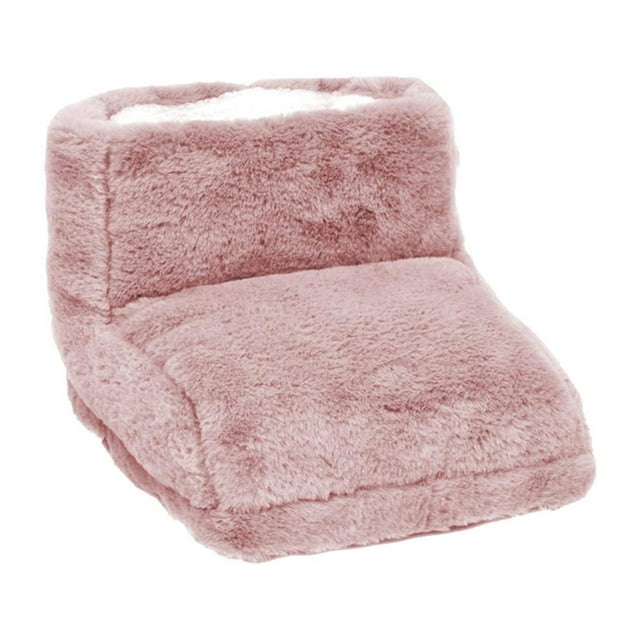 Chauffe-pieds Électrique Masseur Coussin Chauffant Réglages (Rose)