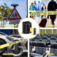 thumbnail image 4 of 16.4 Ft Magnetic Wall Mount Retractable Belt Barrier, Crowd Control Wall Barrier Fixed Safety Belt Banmo, 4 of 5