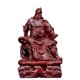 thumbnail image 2 of A rosewood carving of Guan Yu, the God of War, reading a book, for home use in the living room, a symbol of wealth and prosperity for business openings., 2 of 3