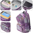 thumbnail image 4 of Boho Bohemia Pioneer Flower Art Backpack for School,Cute School Bag,Schoolbag with Adjustable Shoulder Straps & Padded Back,16.9 Inch, 4 of 5