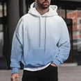 thumbnail image 2 of LOVZFMLL Hoodies for Men, Classic Gradient Loose Fit Hooded Sweatshirt Pullover Tops with Pockets Casual Wear Fall Clothes, 2 of 6