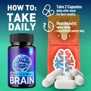 Memory and Mood Brain Advanced Formula Brain Support Pills Maximum Strength Supplement 180 Capsules