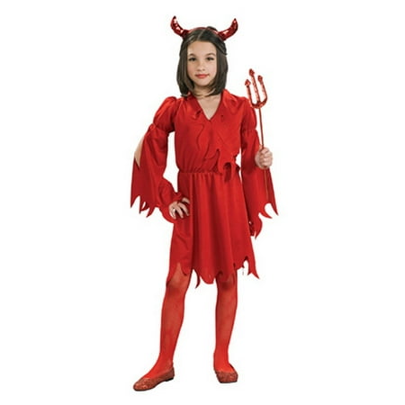 DEVIL GIRL CHILD COSTUME MED