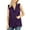 Dark Purple, variant on Womens Sleeveless Military Hooded Anorak Vest Jacket