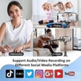 thumbnail image 3 of 2024 Professional Wireless Lavalier Microphone 2 Pack Noise Canceling Crystal Clear Recording With Usb-c For Iphone 15 Pro, 3 of 4