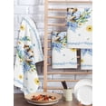 thumbnail image 2 of Easter Rabbits Eggs Kitchen Dish Towels for Drying Dishes Set of 2, Watercolor Floral Daisy Bunny Bow Spring Waffle Weave Microfiber Hand Tea Bathroom Towels Quick Dry & Absorbent Towel 15.7x23.6, 2 of 7