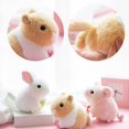 thumbnail image 4 of 2 Muñeco de conejito/cerdito/ratón de felpa en miniatura con minijuguete de cuerda de algodón suave de Pp, 4 of 4