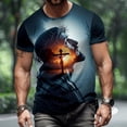 thumbnail image 4 of adaychics Christian T Shirts for Men Cross Short Sleeve Crewneck Christian Graphic Tees Regular Fit Summer Tops for Streetwear, 4 of 6