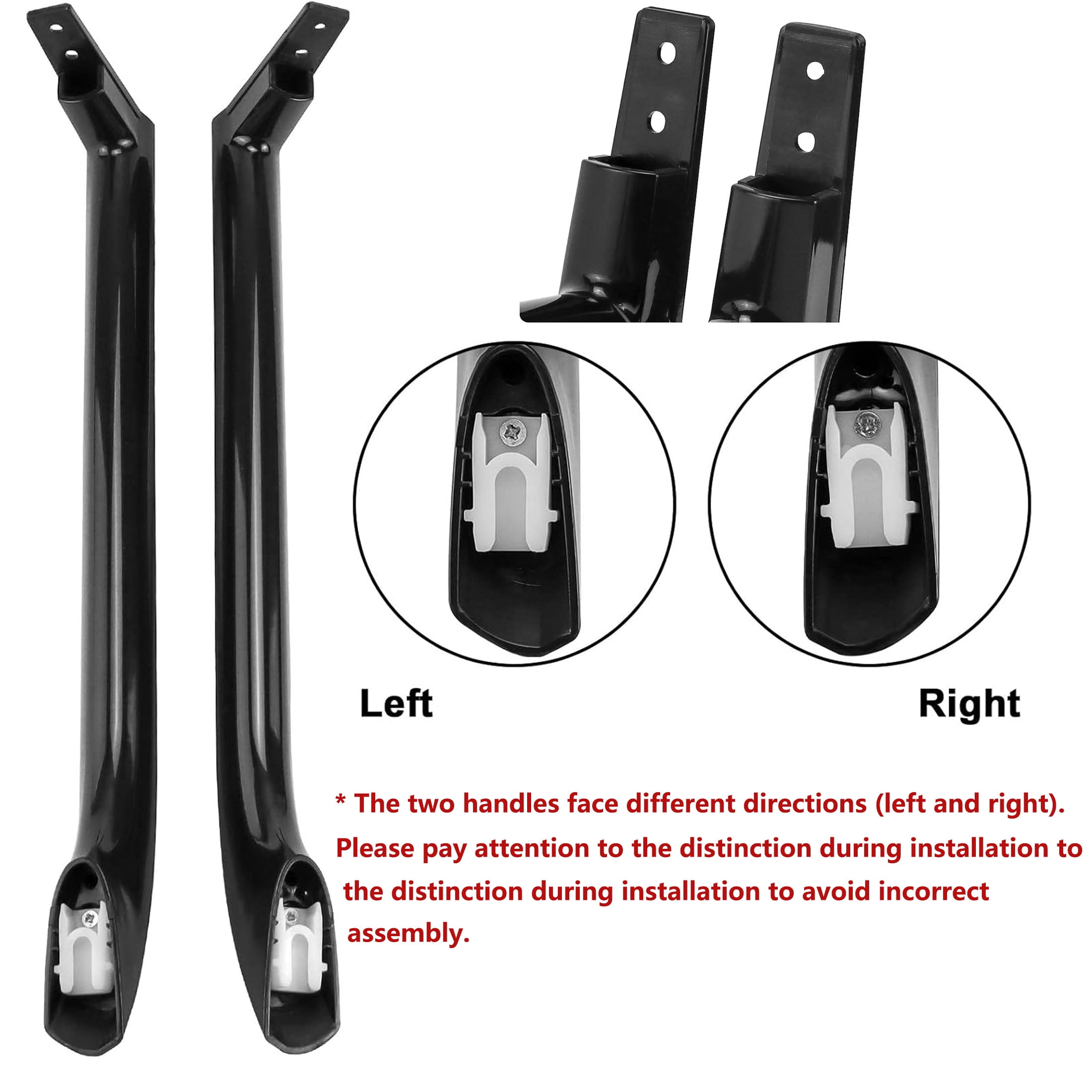 Refrigerator Door Handle  5304506471 Replaces 242059503 242059506 5304486361 5304504509 5304504510 5304510039 5304510041 4390912 AP6036332 PS11731976 EAP11731976,Black