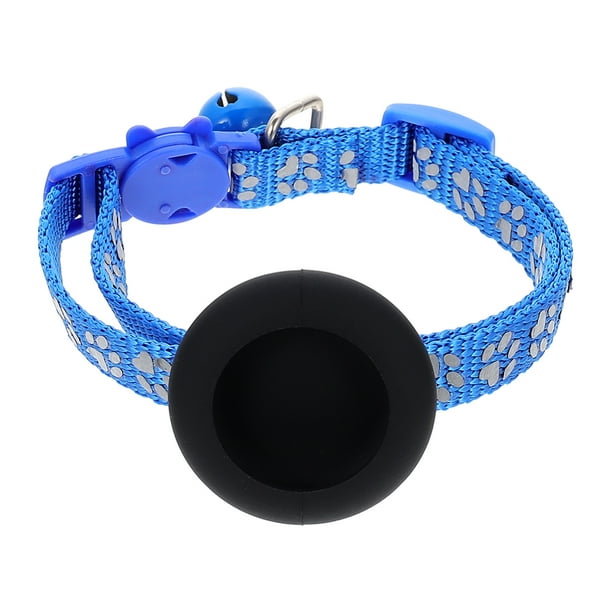 KAKOWELY Collar para gatos con rastreador, ajustable, reflectante, con cascabel antipérdida