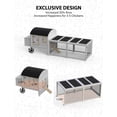 thumbnail image 7 of RIEDHOFF Wooden Chicken Coop, Chicken Coop for 3-5 Chickens, 106in Chicken Coop with Run, Outdoor Chicken Coop with Waterproof Roof, Nesting Box, Pull Out Trays and Ramp, White Carriage, 7 of 7
