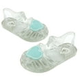 thumbnail image 5 of AJTQTH Jelly Sandals for Girls Cute Love Appliques Round Toe Hollowed Out Velcro Straps Sandals Gradiator Water Sandals Summer Casual Non-Slip Soft Soled Shoes White 7-8Years, 5 of 9