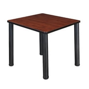 Regency Kee 30" Square Breakroom Table- Cherry/ Black
