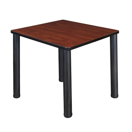 Regency Kee 30" Square Breakroom Table- Cherry/ Black