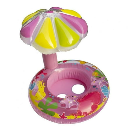 

Baby Splash Mat – Inflatable Play Pool for Babies & Infants with Backrest and Canopy Entertainment Yacht Toys
