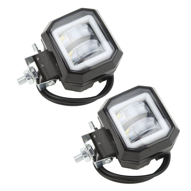 Yctze Foco De Barra De Luz LED Cuadrada De 20 W Con Soporte De Montaje Ajustable, 6500 K, IP68 Resistente Al Agua, 50000 Horas De Vida Útil, Adecuado Para Camiones Todoterreno SUV