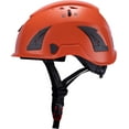 thumbnail image 3 of Land Helmets AeroPro Safety Helmet - ANSI/ISEA Z89.1 + EN 12492/EN 397 Type 1 Class C Vented - OSHA Approved - Helmets for Arborists, Contractors, and Rescue Teams - Orange, 3 of 8