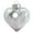 Clear, variant on Haliyee Clear Christmas Memorial Ornament Feather Ball,Heart Shaped Ornament,A Piece of My Heart is in Heaven, Christmas Tree Memorial Hanging Pendant Gift for Loved One(Grandma)