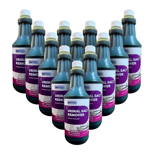Detco Concentrado removedor de sarro para mingitorios, caja de 12, 950 ml