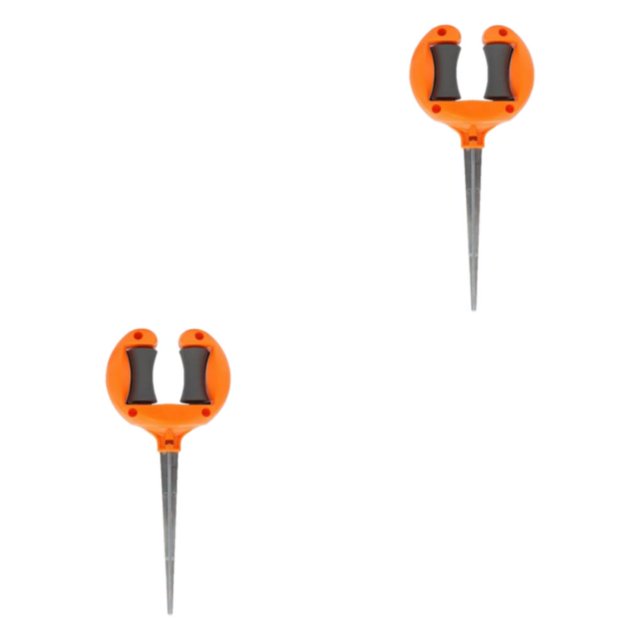 fastboy Easy To Install Garden Hose Guide No Assembly Required Garden Hose Bracket Is Suitable For Weather Orange red 2Set