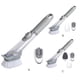 thumbnail image 5 of Wosthever Cepillo para platos de mango largo, fregador de mano recargable con dispensador, accesorios de fregado Manual para de baño Suministros de limpieza para el hogar con cabezas de 3 piezas Wosthever HA062231-03B, 5 of 6