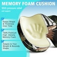 thumbnail image 5 of Premium Hawaiian Pattern Memory Foam Seat Cushion Ergonomic Chair Pad for Office Chair, Car, Airplane & Bleachers Sciatica, Tailbone Hip & Back Pain Relief - Chair Cushion for Long Office Workers., 5 of 5