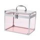 thumbnail image 2 of Organizador de maquillaje acrílico, vitrina para cosméticos, elegante caja de corona transparente, Rosa claro, 2 of 8