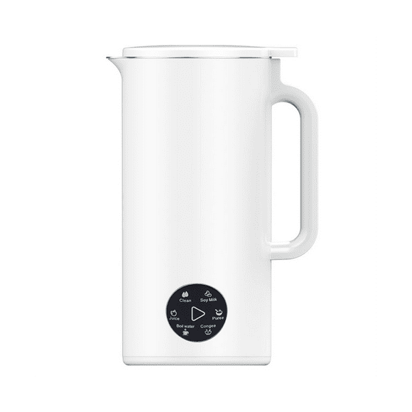 Soymilk Maker Food Blender Electric Juicer Grain Grinder Soya Bean Milk Machine Filter-Free Mixer White US Plug