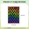 Golf Towel Dragon Scales Trifold Golf Towel with Carabiner
