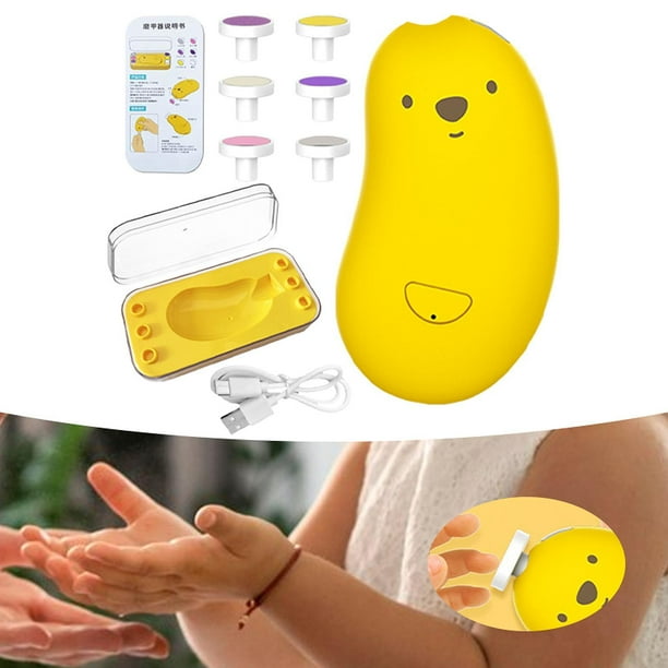 pulidor de uñas eléctrico,Lima de uñas eléctrica portátil de mano,Máquina de manicura y recortadora de uñas Pulidora de uñas,Limpieza de uñas Esmalte Aseo de dedos de los pies Uñas de